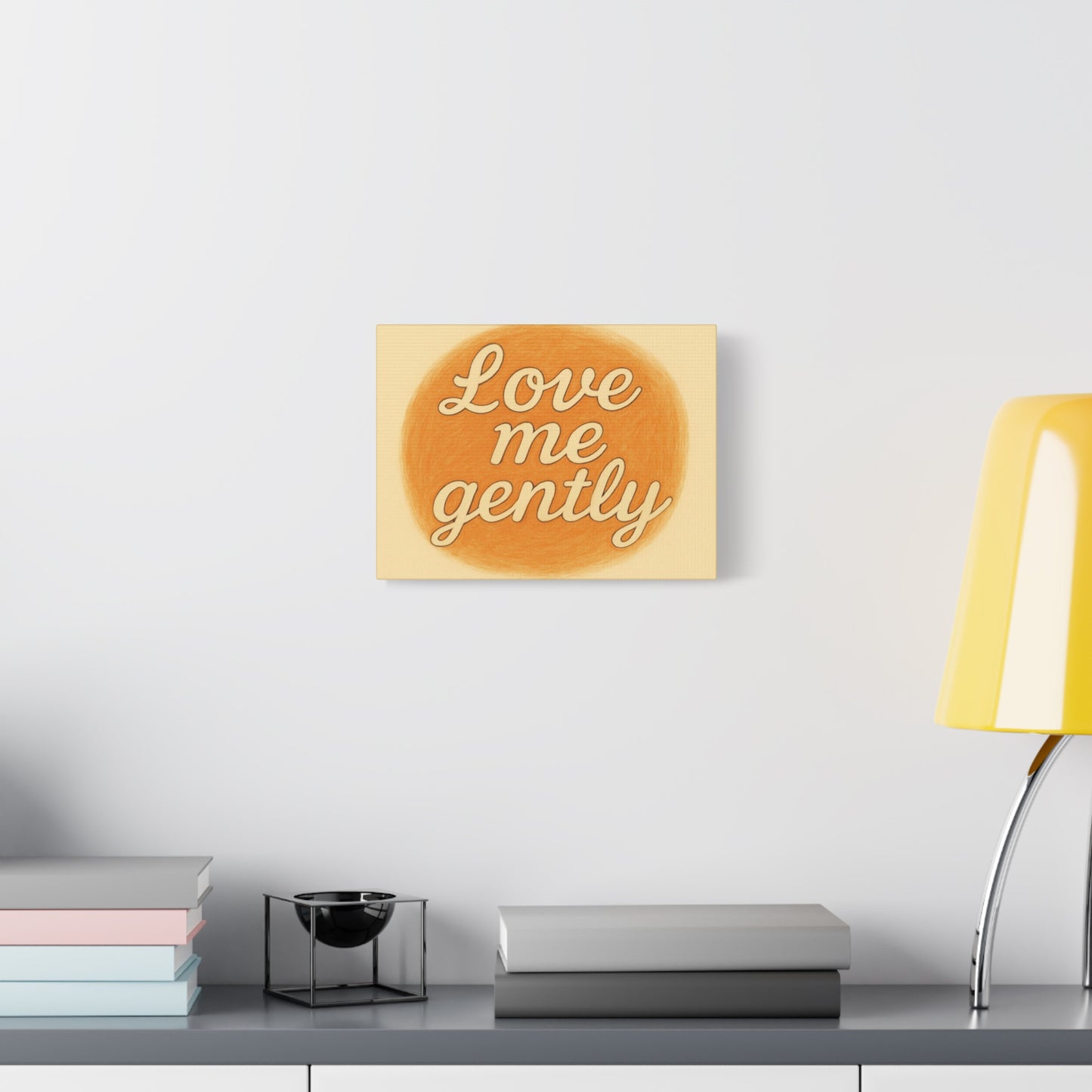 Inspirational Wall Art - 'Love Me Gently' Matte Canvas