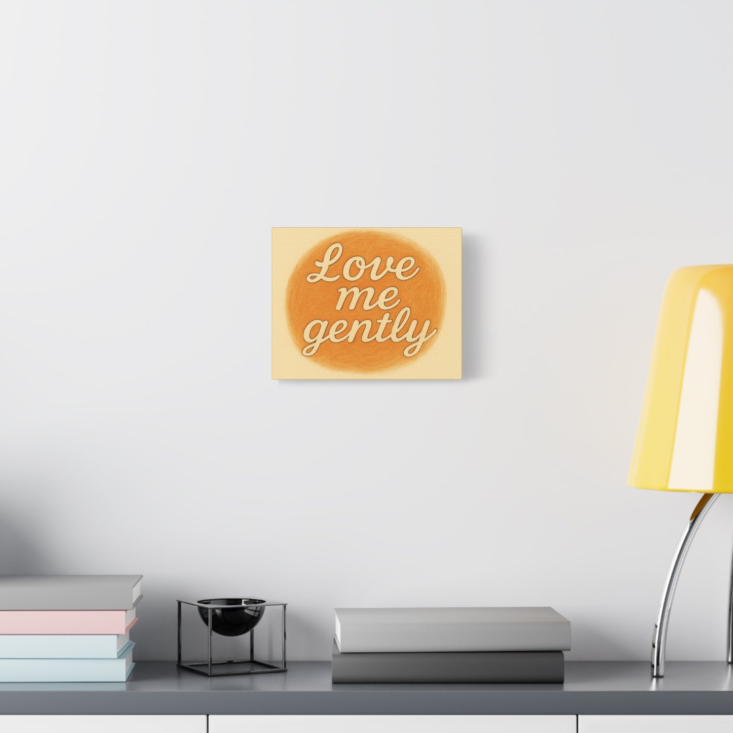 Inspirational Wall Art - 'Love Me Gently' Matte Canvas
