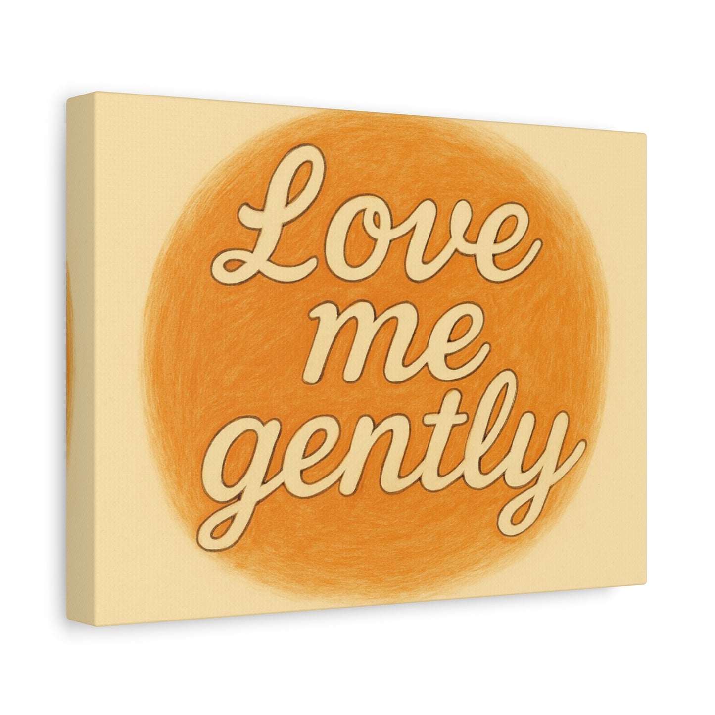 Inspirational Wall Art - 'Love Me Gently' Matte Canvas
