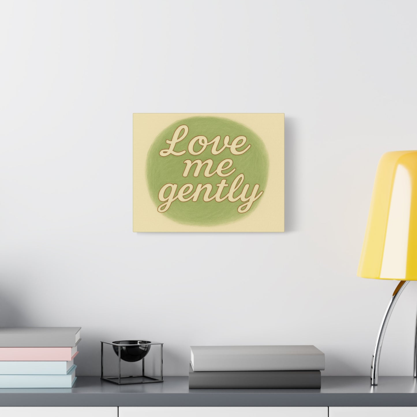 Inspirational Wall Art - 'Love Me Gently' Matte Canvas