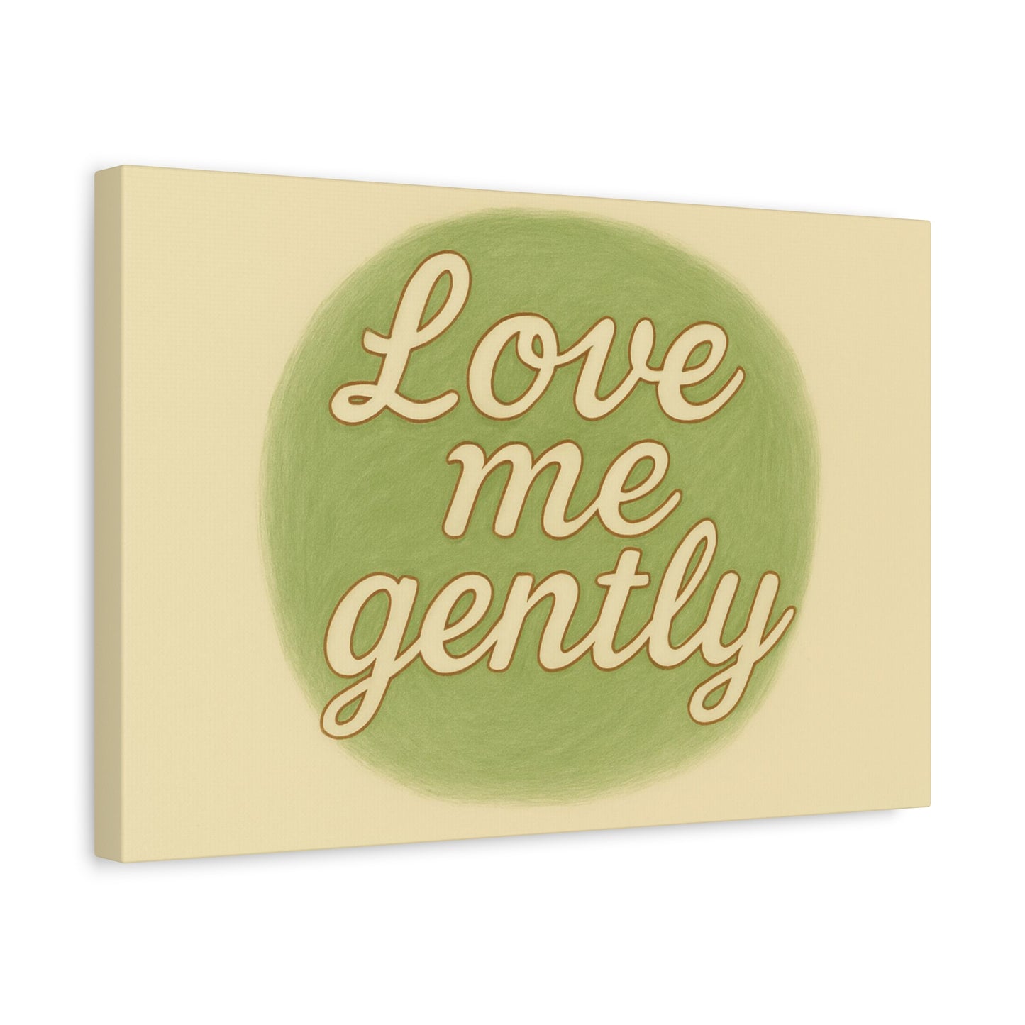 Inspirational Wall Art - 'Love Me Gently' Matte Canvas