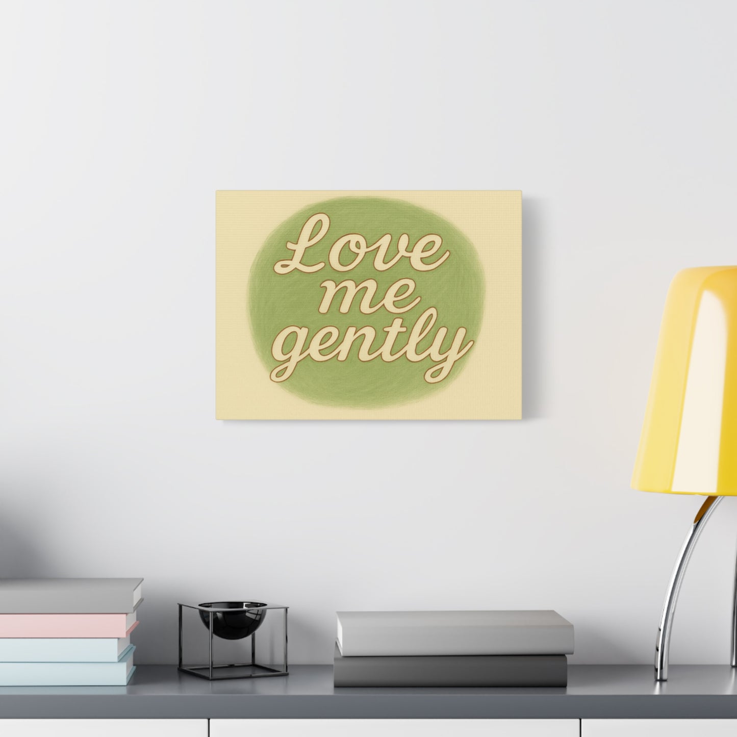 Inspirational Wall Art - 'Love Me Gently' Matte Canvas
